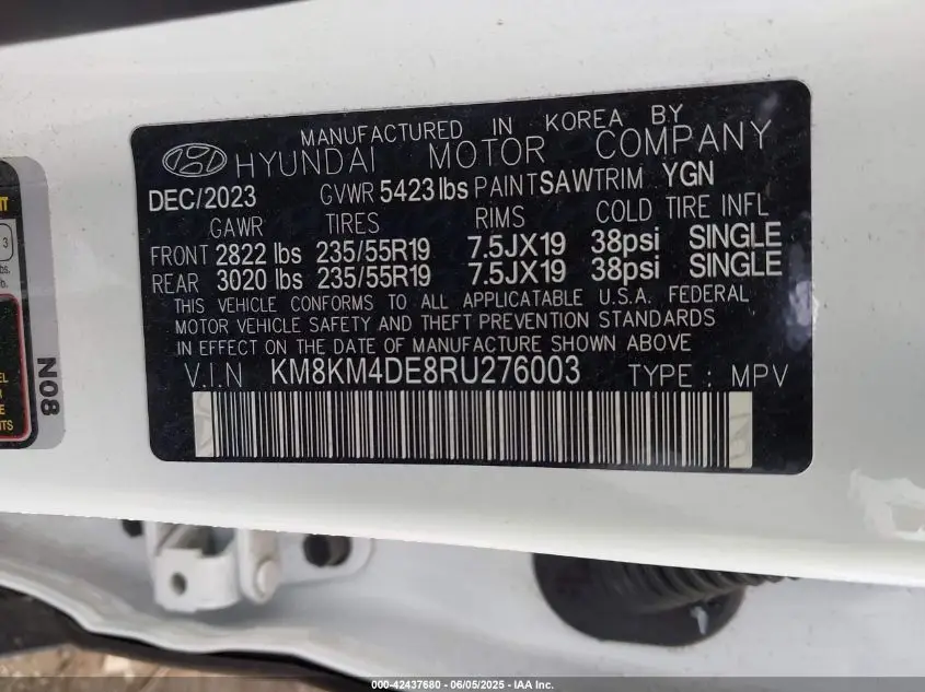 HYUNDAI IONIQ 5 2024 WHITE Photo 16