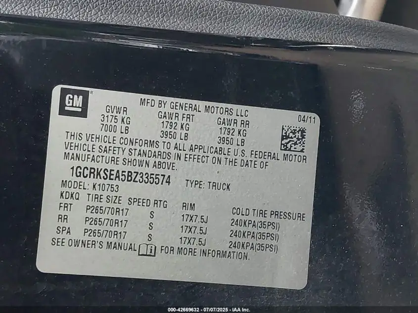 CHEVROLET SILVERADO 1500 2011 BLACK Photo 16