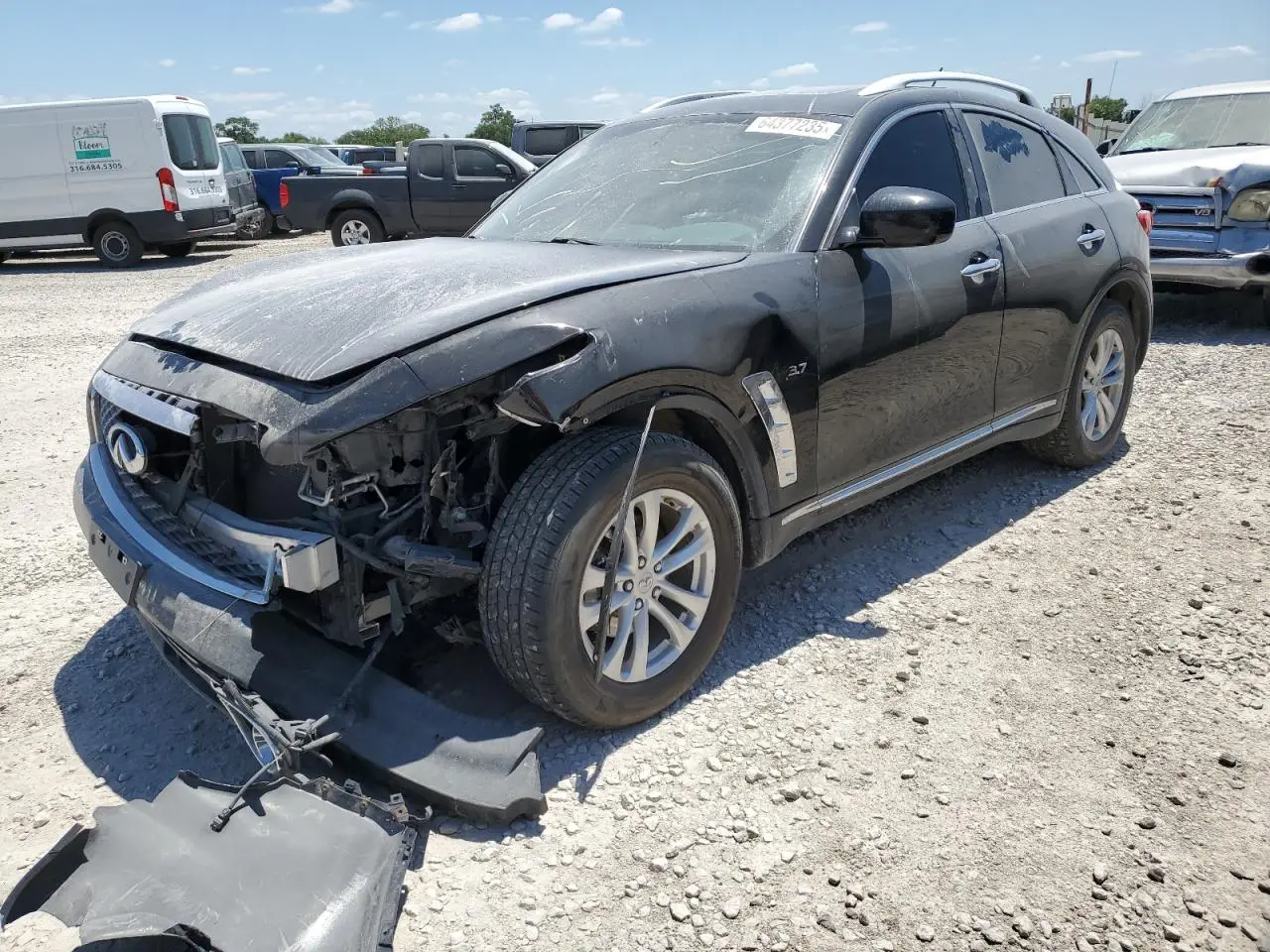 INFINITI QX70 2017. Lot# 64377235. VIN JN8CS1MU2HM140537. Photo 1