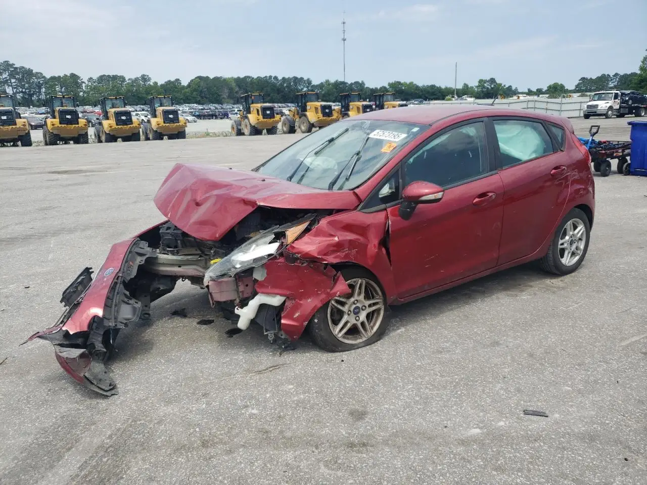 FORD FIESTA 2017. Lot# 57573195. VIN 3FADP4EJ7HM165841. Photo 1