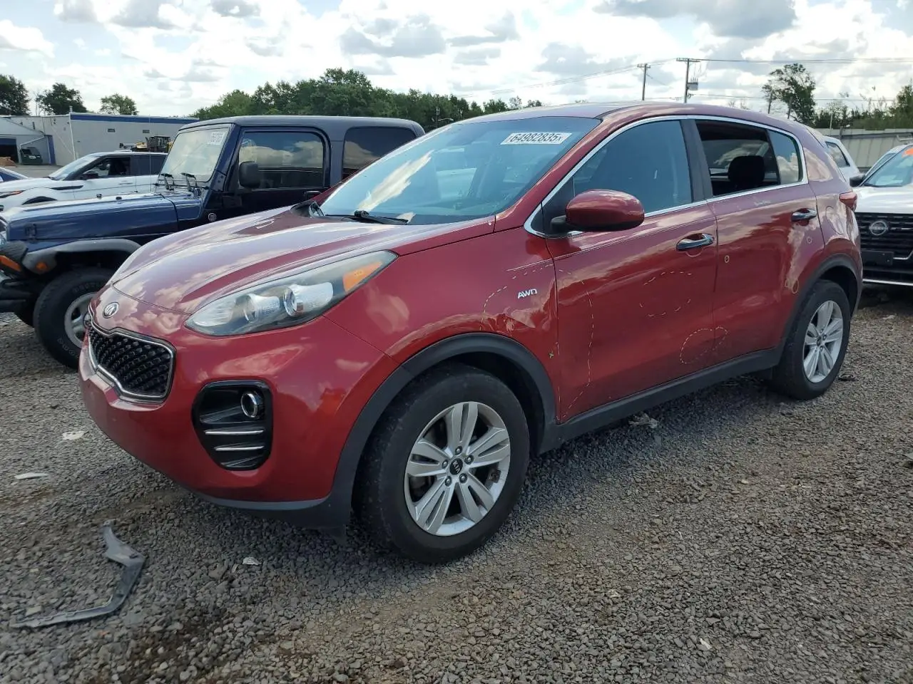 KIA SPORTAGE 2017. Lot# 64982835. VIN KNDPMCAC2H7192361. Photo 1