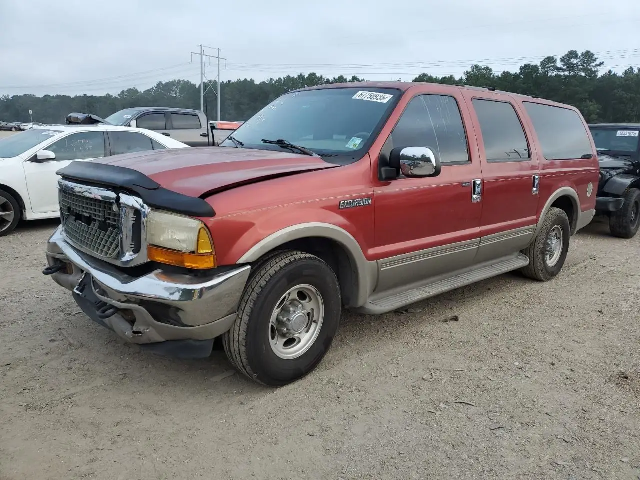FORD EXCURSION 2000. Lot# 67750935. VIN 1FMNU42L9YED83875. Photo 1