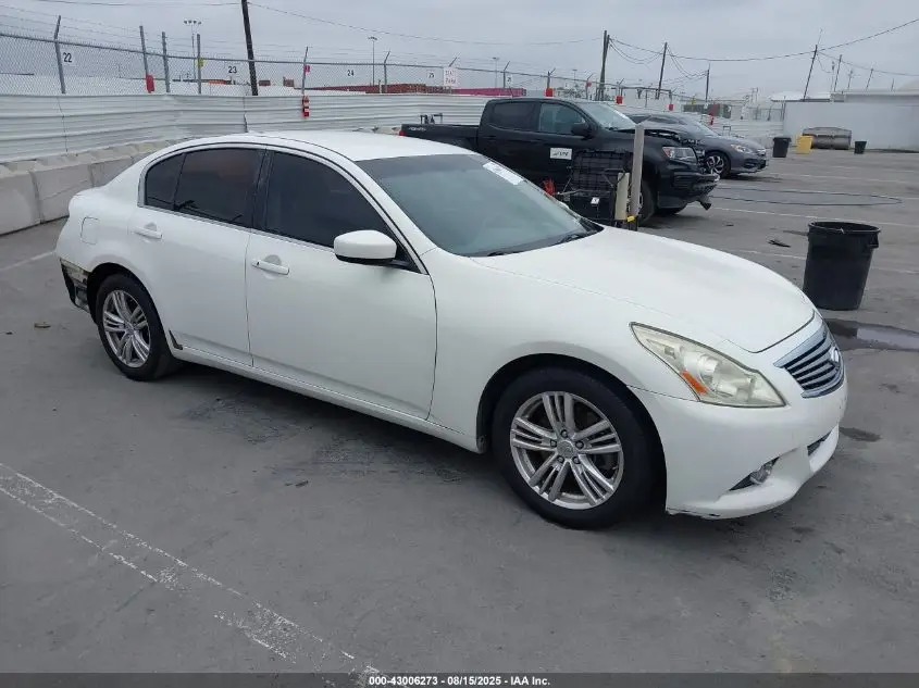 INFINITI G37 2011. Lot# 43006273. VIN JN1CV6AP9BM504445. Photo 1