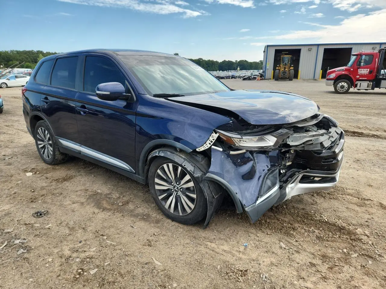 VIN: JA4AD3A33KZ045588 | MITSUBISHI OUTLANDER 2019 BLUE 2.4L 4
