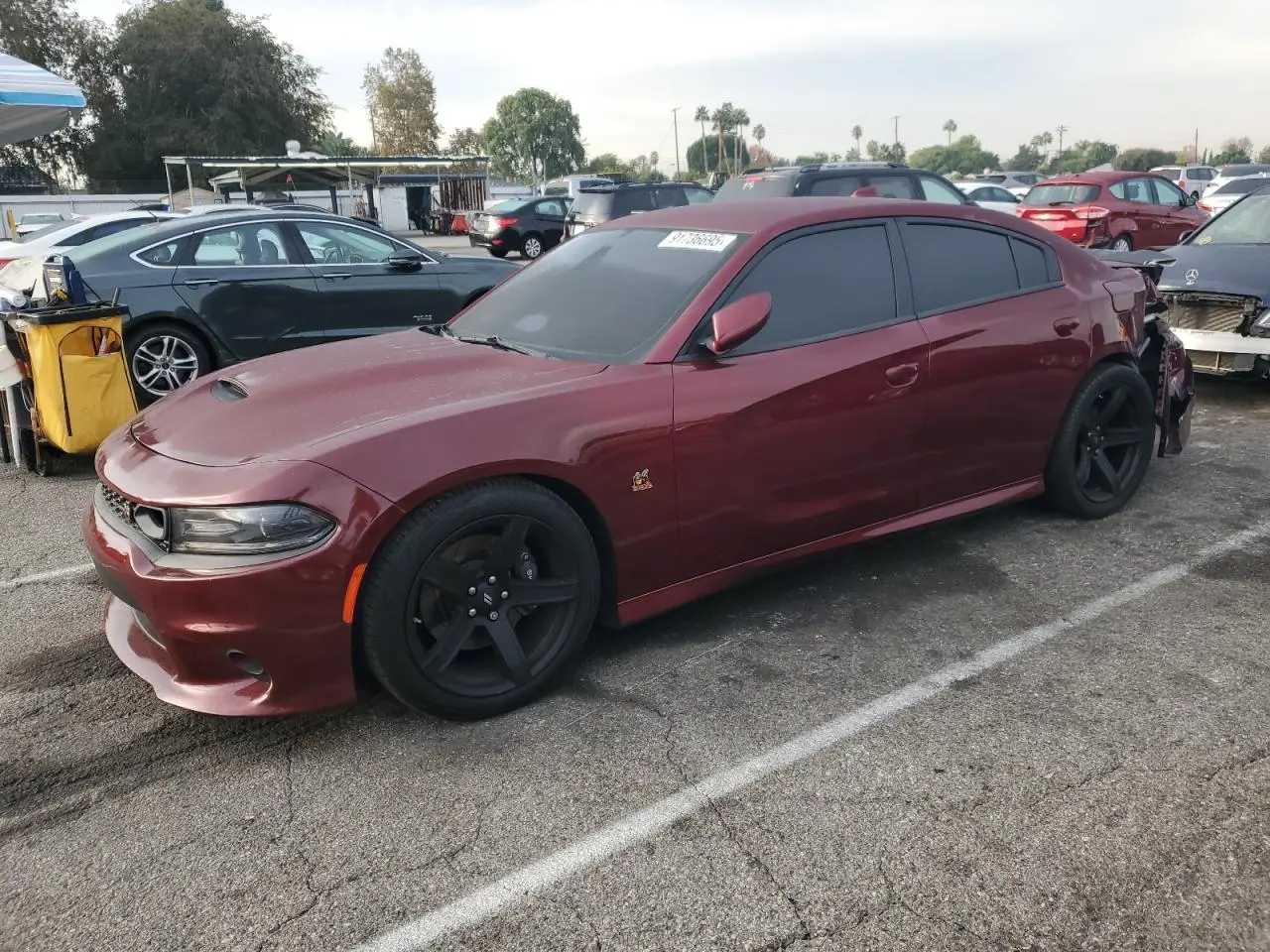 DODGE CHARGER 2019. Lot# 91736695. VIN 2C3CDXGJ1KH696573. Photo 1