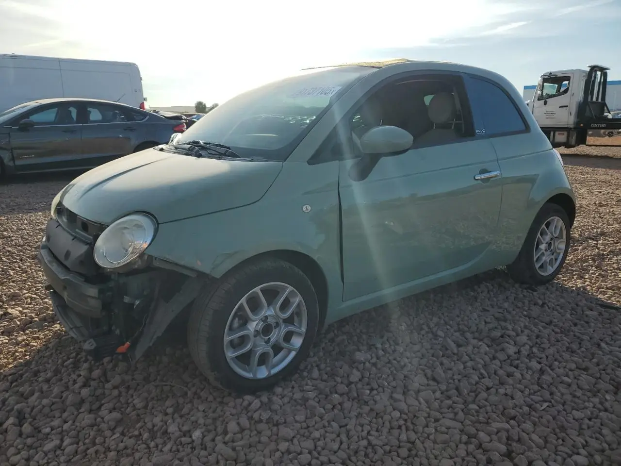 FIAT 500 2012. Lot# 91737105. VIN 3C3CFFDR0CT332474. Photo 1