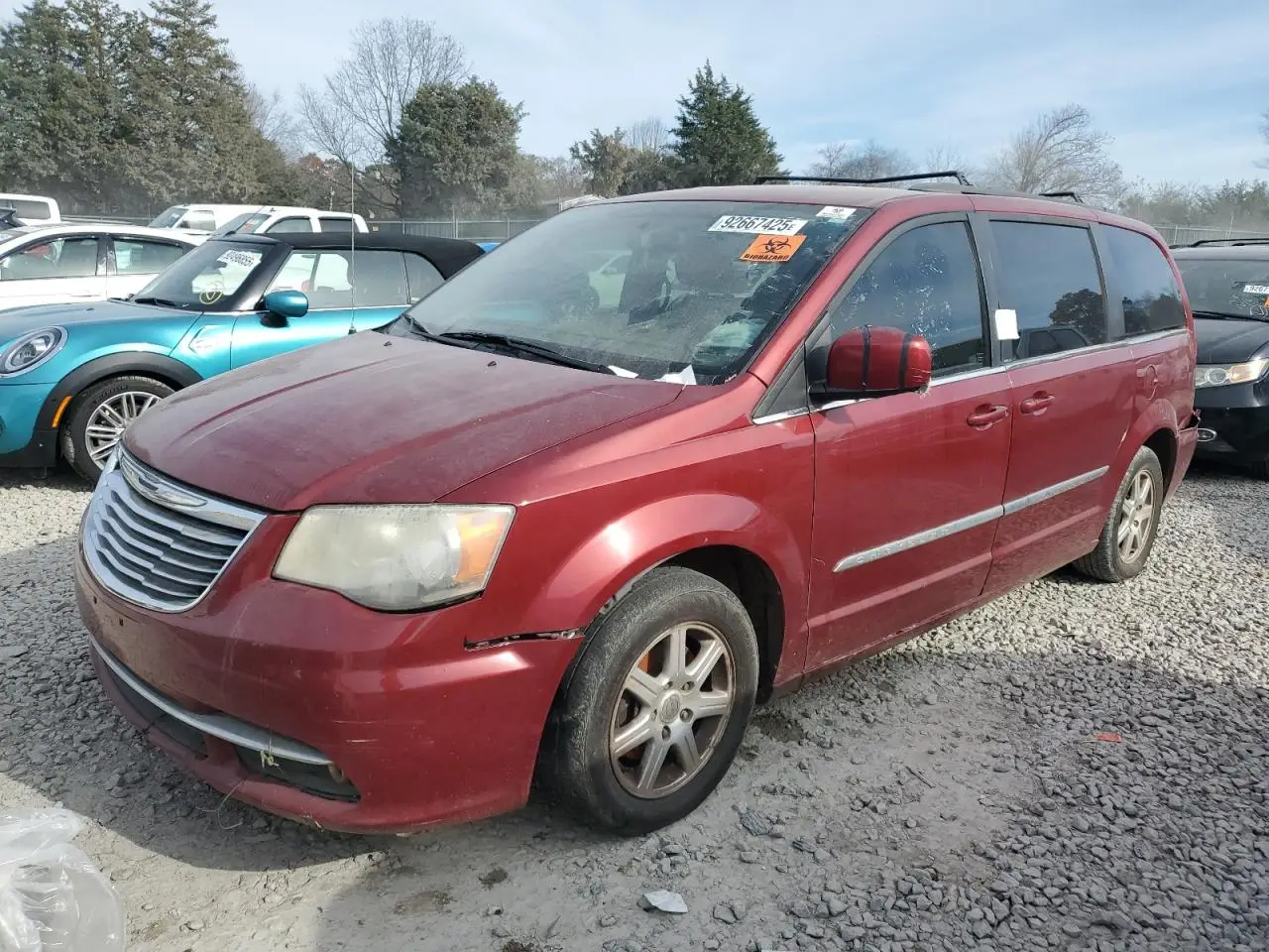 CHRYSLER MINIVAN 2012. Lot# 92667425. VIN 2C4RC1BGXCR390162. Photo 1