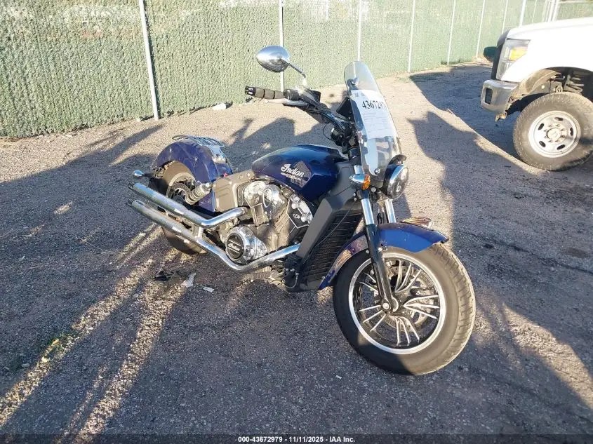 INDIAN MOTORCYCLE CO. SCOUT 2019. Lot# 43672979. VIN 56KMSA009K3148984. Photo 1