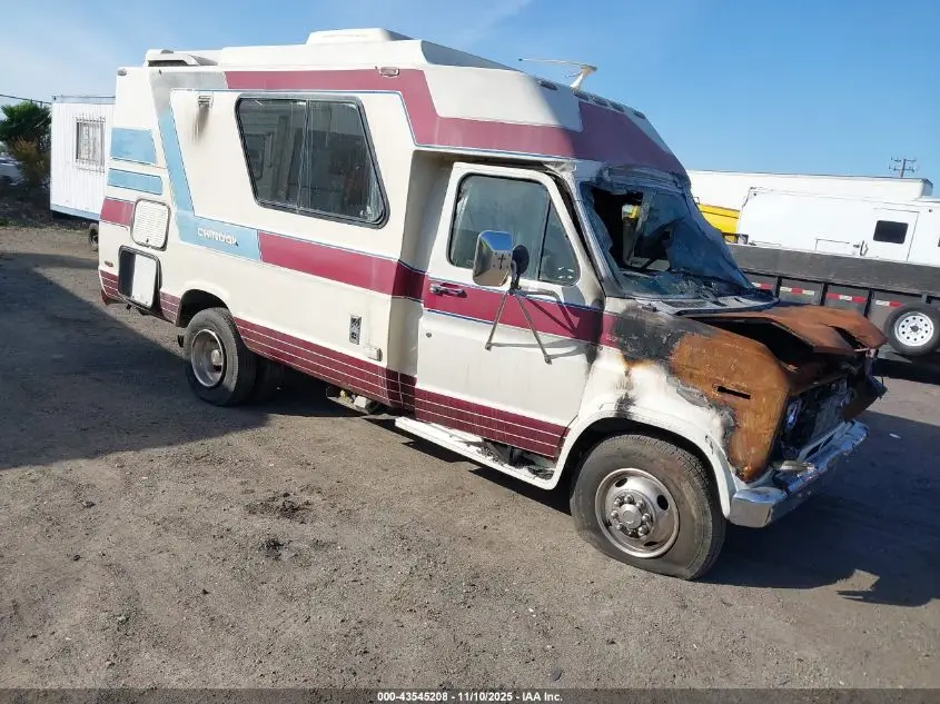 FORD ECONOLINE 1987. Lot# 43545208. VIN 1FDKE30L2HHB95176. Photo 1