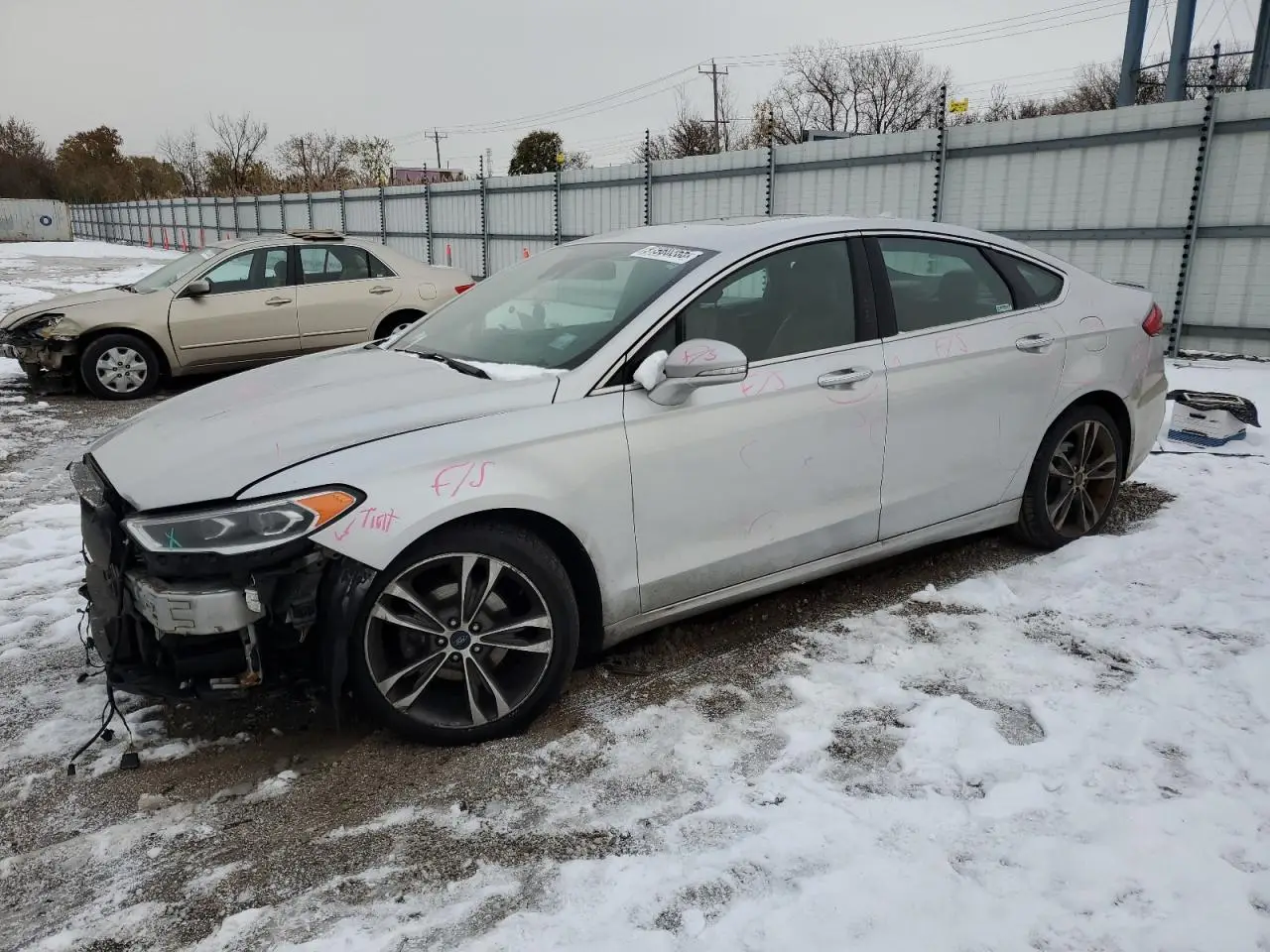 FORD FUSION 2019. Lot# 91980265. VIN 3FA6P0K90KR182230. Photo 1